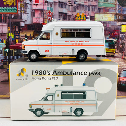 Tiny 微影 19 Ford 1980's Ambulance (A98) 大頭福救護車 ATC64953