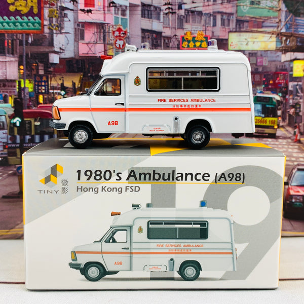 Tiny 微影 19 Ford 1980's Ambulance (A98) 大頭福救護車 ATC64953