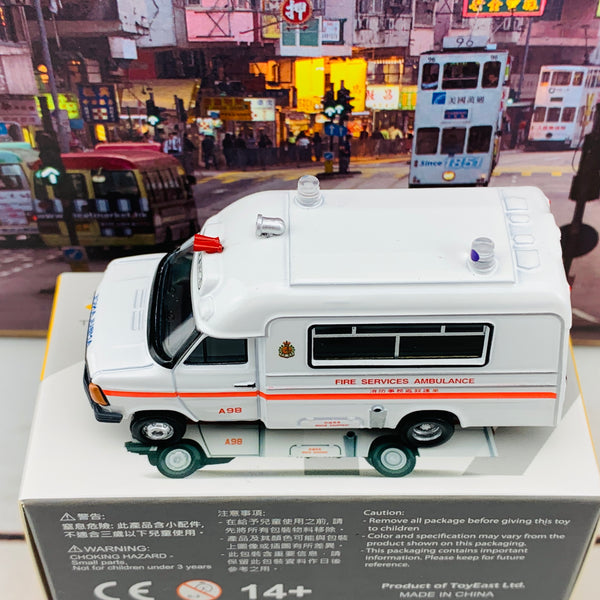 Tiny 微影19 1980's Ambulance Hong Kong FSD (A98) 大頭福救護車 