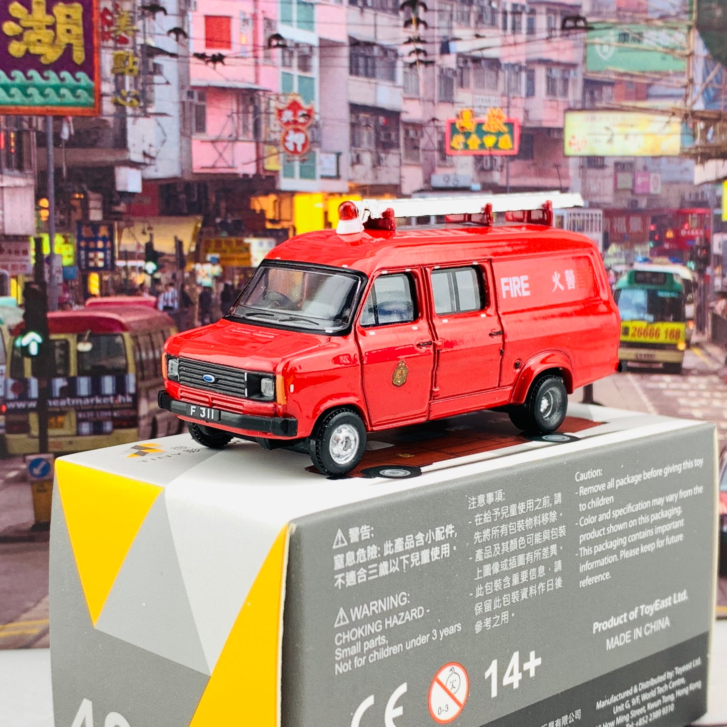 Tiny 微影 42 1980's Light Rescue Unit Hong Kong FSD (F311) 大頭福消防細搶救車 ATC64877