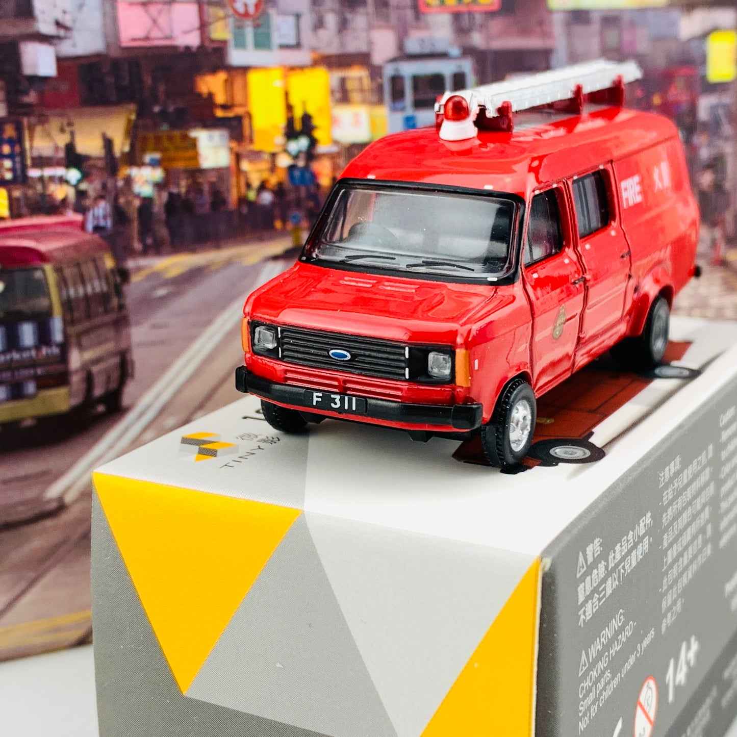 Tiny 微影 42 1980's Light Rescue Unit Hong Kong FSD (F311) 大頭福消防細搶救車 ATC64877