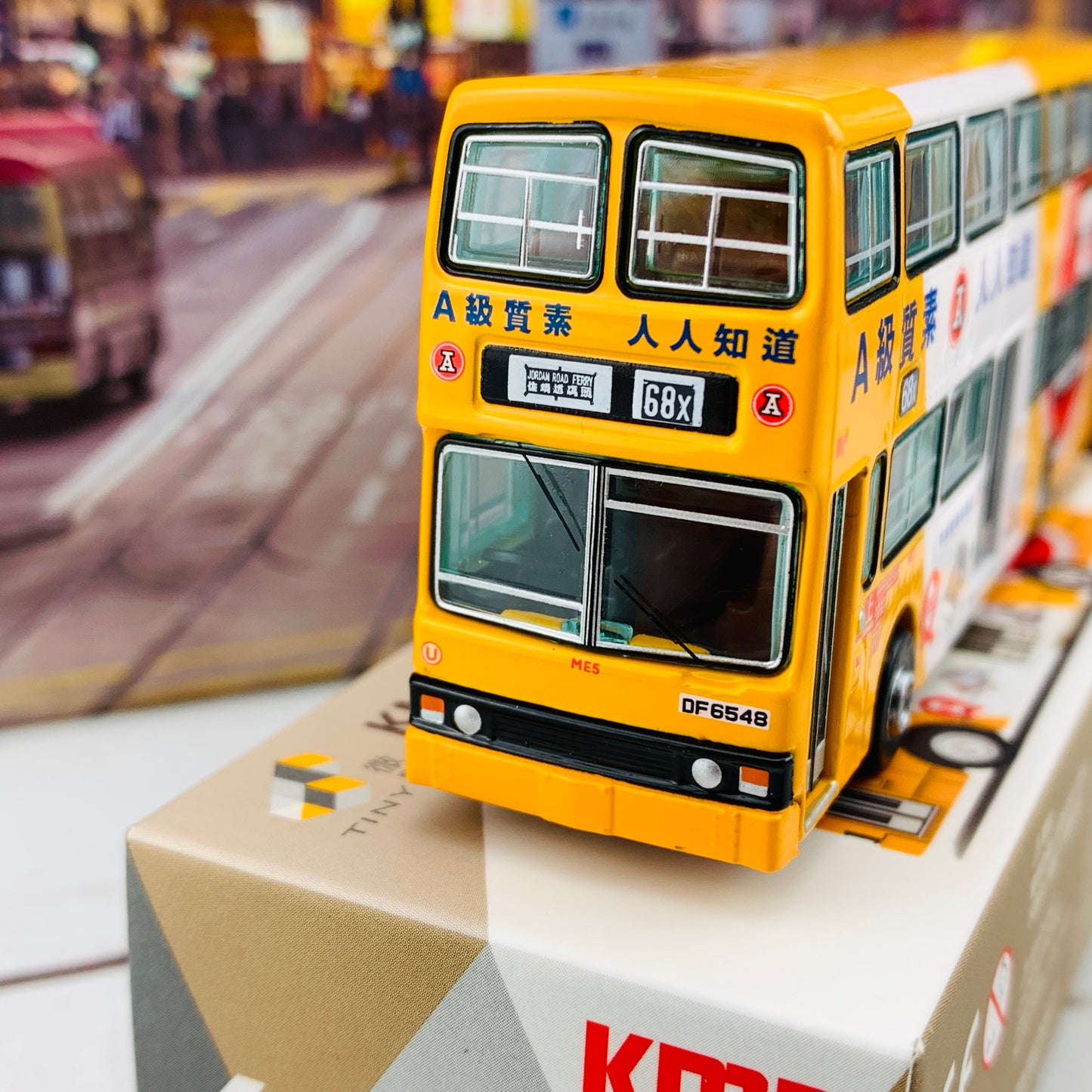 Tiny 微影 64 KMB O305 Red A (紅A黃白) (68X Jordan Road Ferry 佐敦道碼頭) KMB2020081
