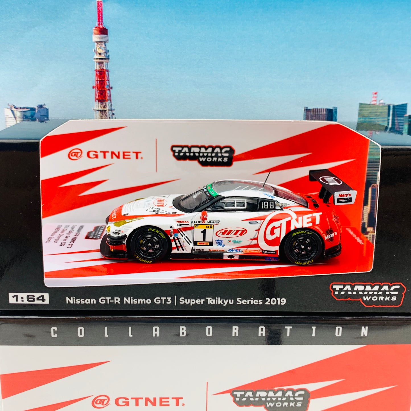 Tarmac Works x GTNET 1/64 Nissan GTR Nismo GT3 Super Taikyu Series 2019 Hamano / Hoshino / Fujinam * Limited to 1248pcs * T64-005-19ST01