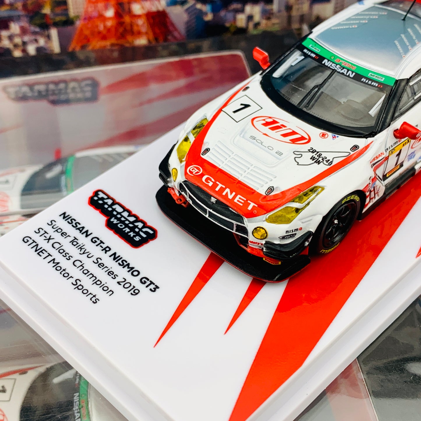 Tarmac Works x GTNET 1/64 Nissan GTR Nismo GT3 Super Taikyu Series 2019 Hamano / Hoshino / Fujinam * Limited to 1248pcs * T64-005-19ST01