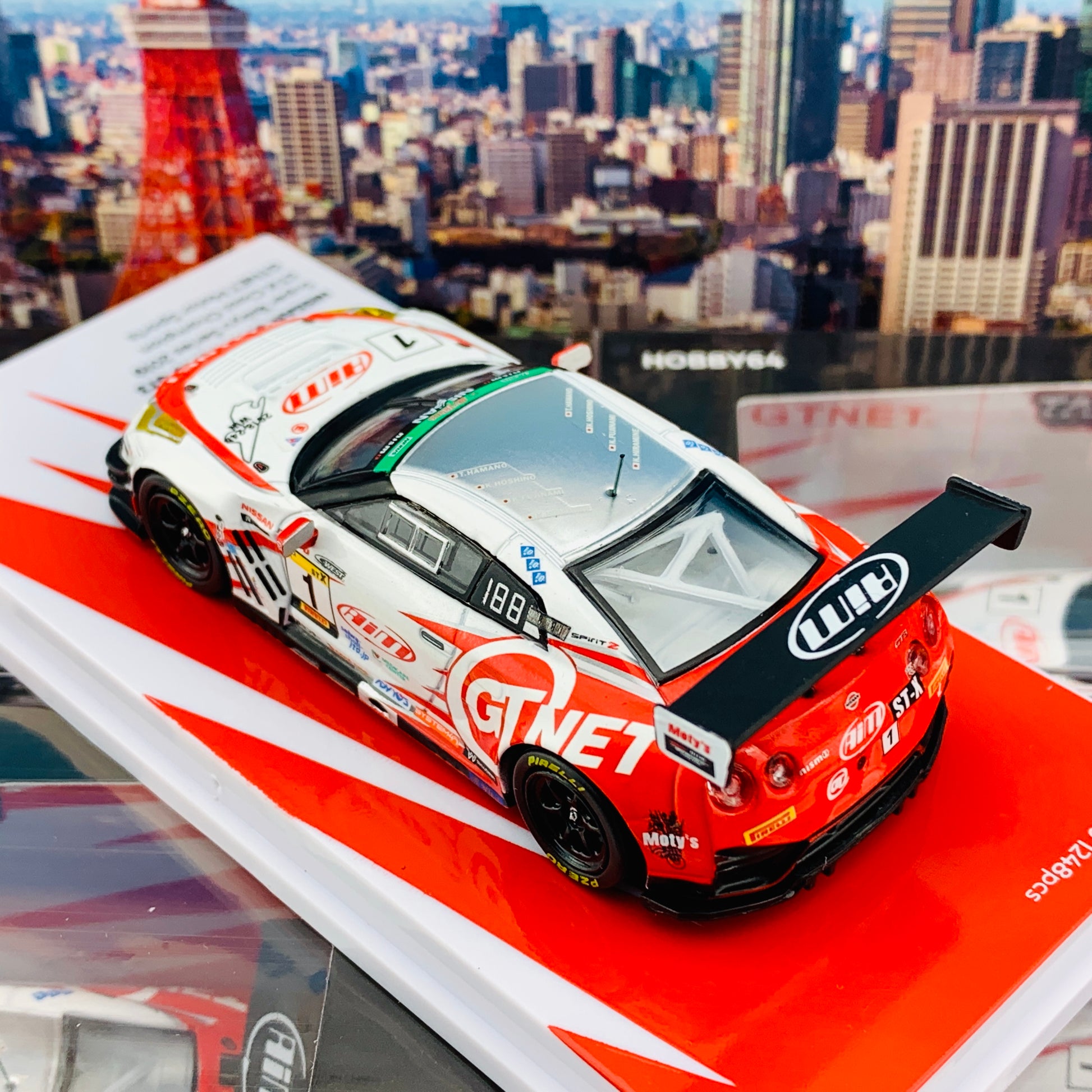 Tarmac Works x GTNET 1/64 Nissan GTR Nismo GT3 Super Taikyu Series 2019 Hamano / Hoshino / Fujinam * Limited to 1248pcs * T64-005-19ST01