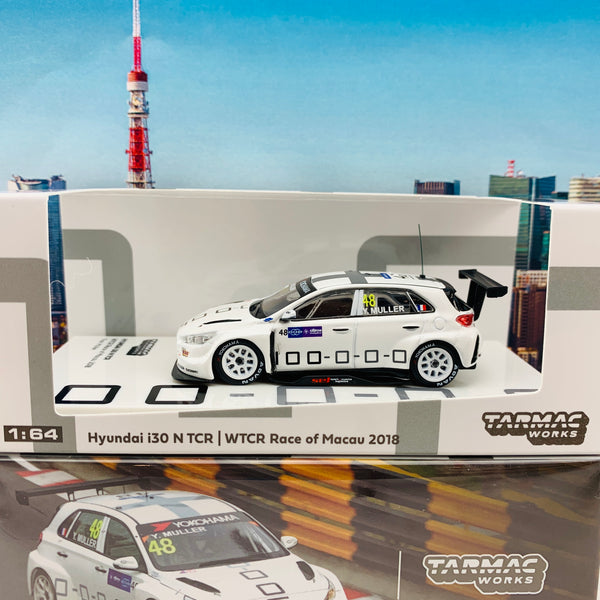 Tarmac Works 1/64 Hyundai i30 N TCR WTCR Race of Macau 2018 T64-031-18WTCR48