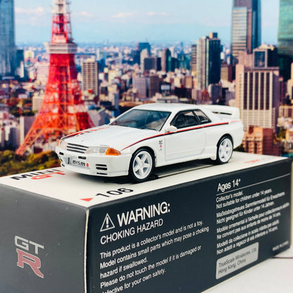 MINI GT 1/64 Nissan GTR R32 Nismo S-Tune White RHD MGT00106-R