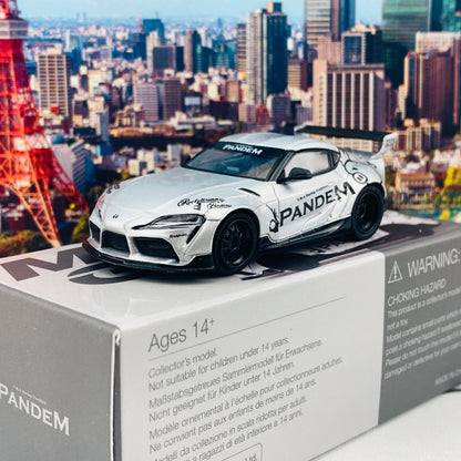 MINI GT 1/64 Pandem Toyota GR Supra V1.0 Silver RHD MGT00175-R