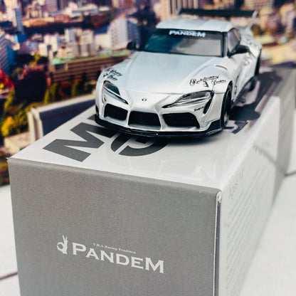 MINI GT 1/64 Pandem Toyota GR Supra V1.0 Silver RHD MGT00175-R