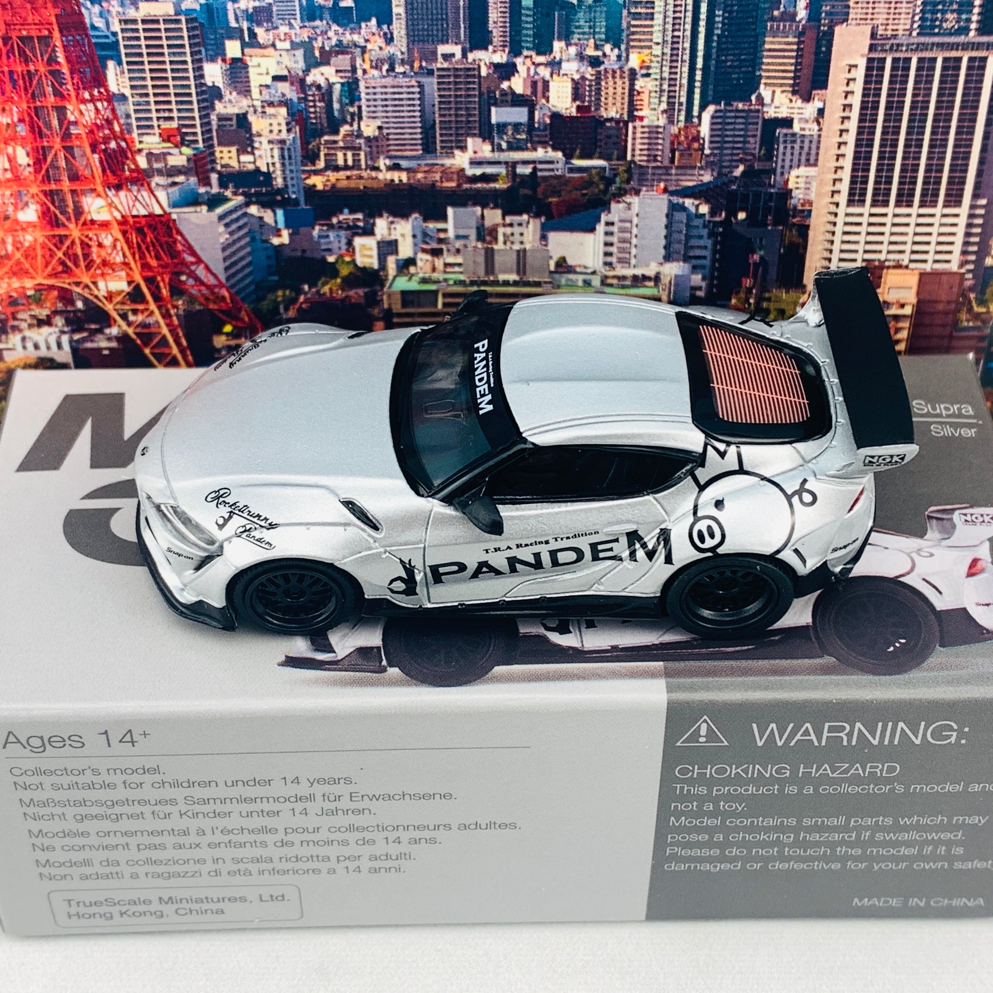 MINI GT 1/64 Pandem Toyota GR Supra V1.0 Silver RHD MGT00175-R