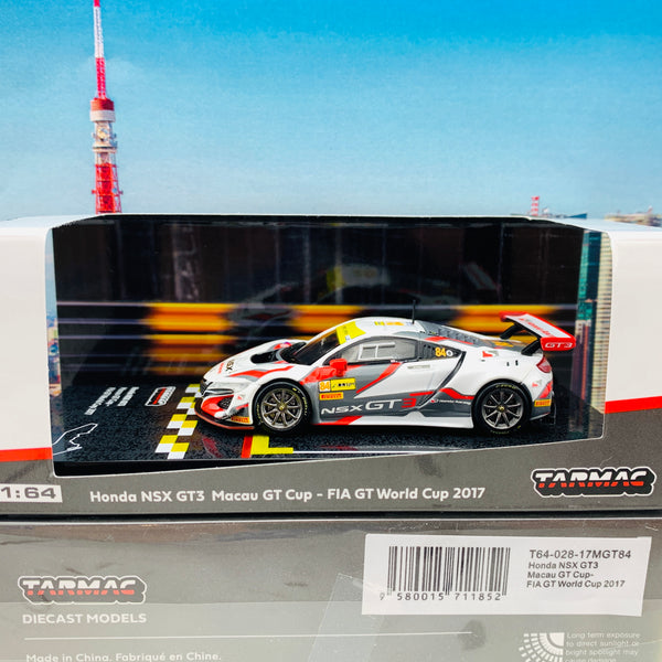 Tarmac Works 1/64 Hobby Collection Honda NSX GT3 Macau GT Cup - FIA GT World Cup 2017 T64-028-17MGT84