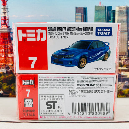 TOMICA 7 Subaru Impreza WRX STi 4door GROUP R4