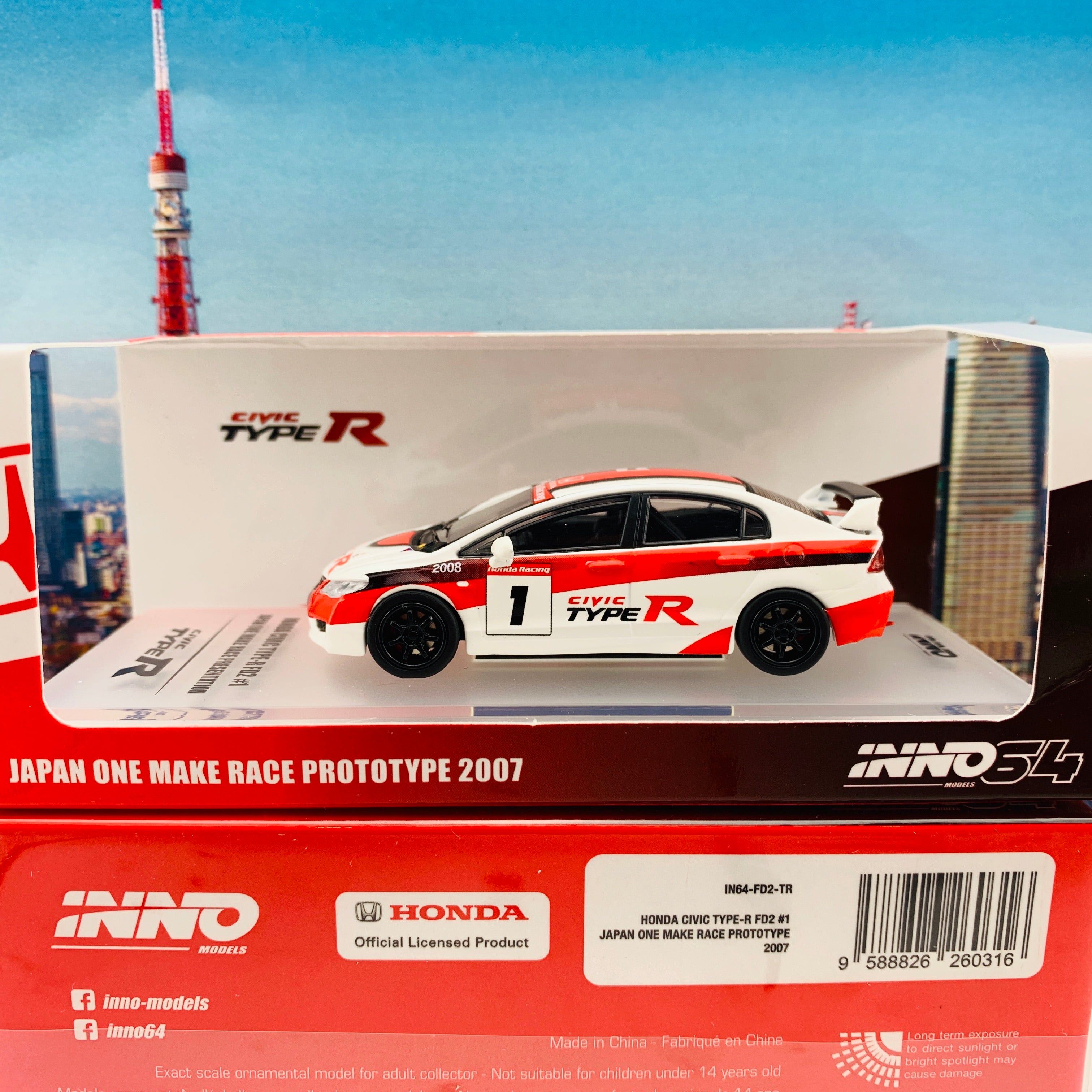 INNO64 1/64 ホンダcivic TYPE R FD2 INNO64 HONDA CIVIC TYPE-R FD2 Japan One Make Race “Type-R Livery