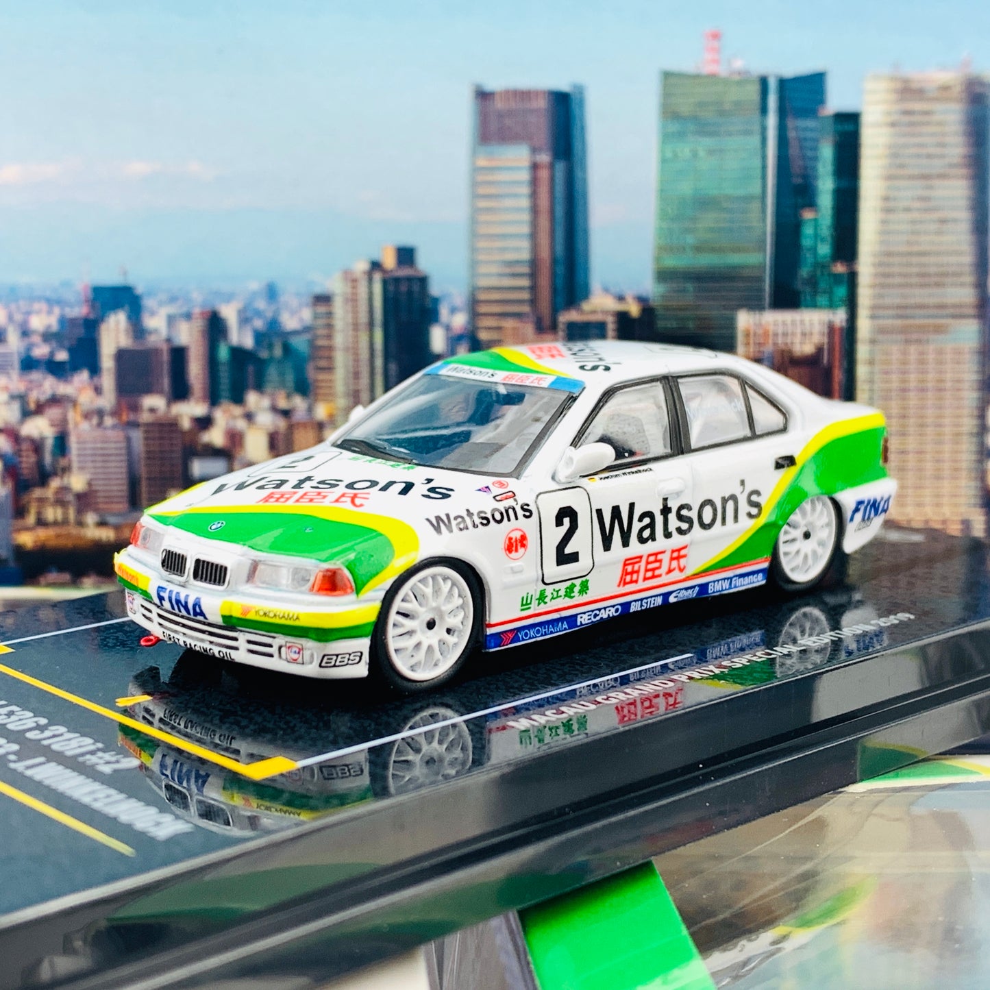 INNO64 1/64 Macau Grand Prix Special Edition 2019 BMW E36 318i #2 Macua Guia Race 1993 - J.Winkelhock IN64-MGP19-318i02