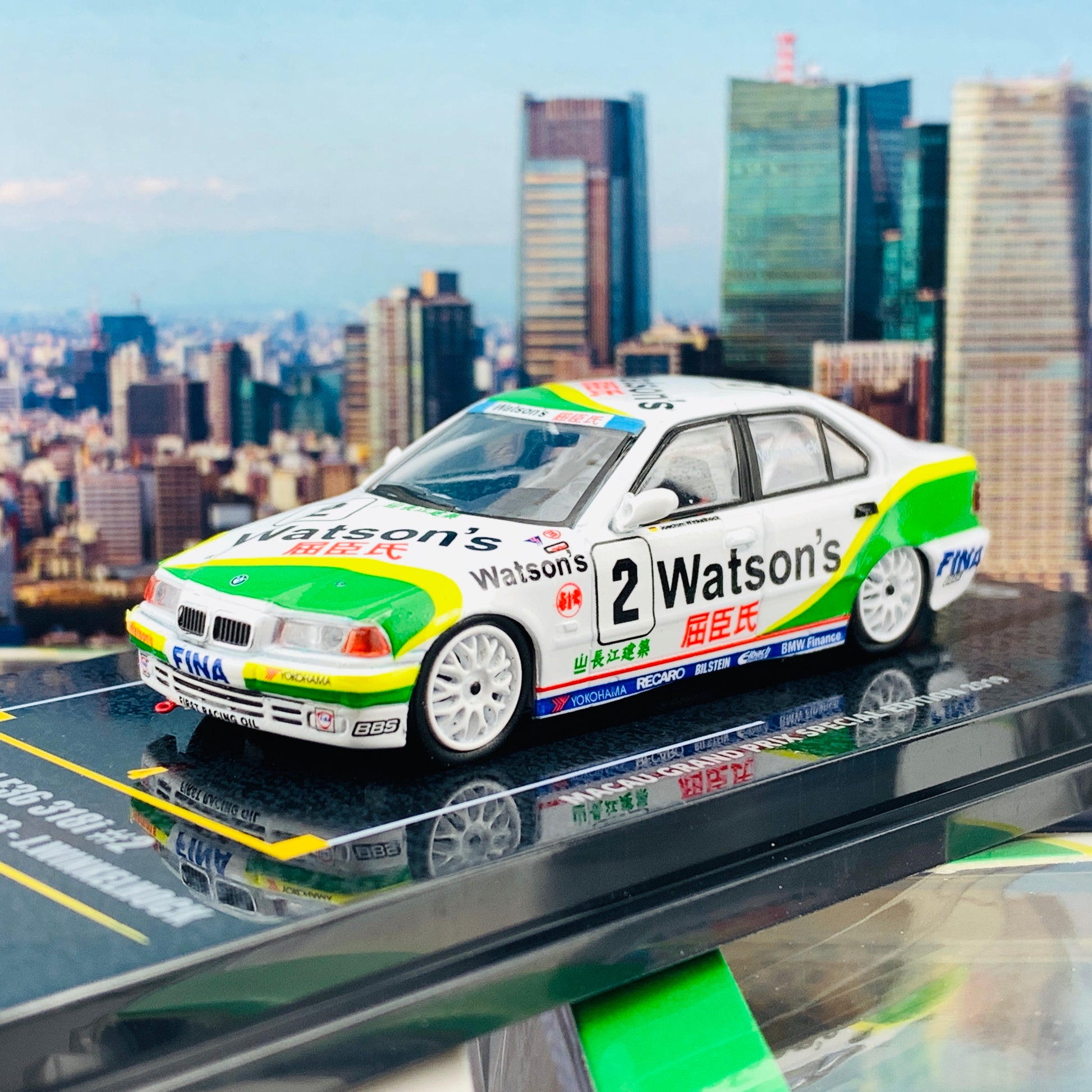INNO64 1/64 Macau Grand Prix Special Edition 2019 BMW E36 318i #2 Macua Guia Race 1993 - J.Winkelhock IN64-MGP19-318i02