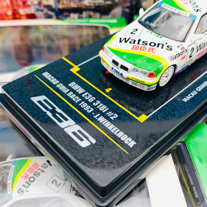 INNO64 1/64 Macau Grand Prix Special Edition 2019 BMW E36 318i #2 Macua Guia Race 1993 - J.Winkelhock IN64-MGP19-318i02