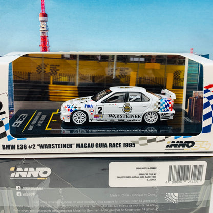 INNO64 1/64 Macau Grand Prix Special Edition 2019 BMW E36 320i #2 Macau Guia Race 1995 - S.Soper IN64-MGP19-320i02