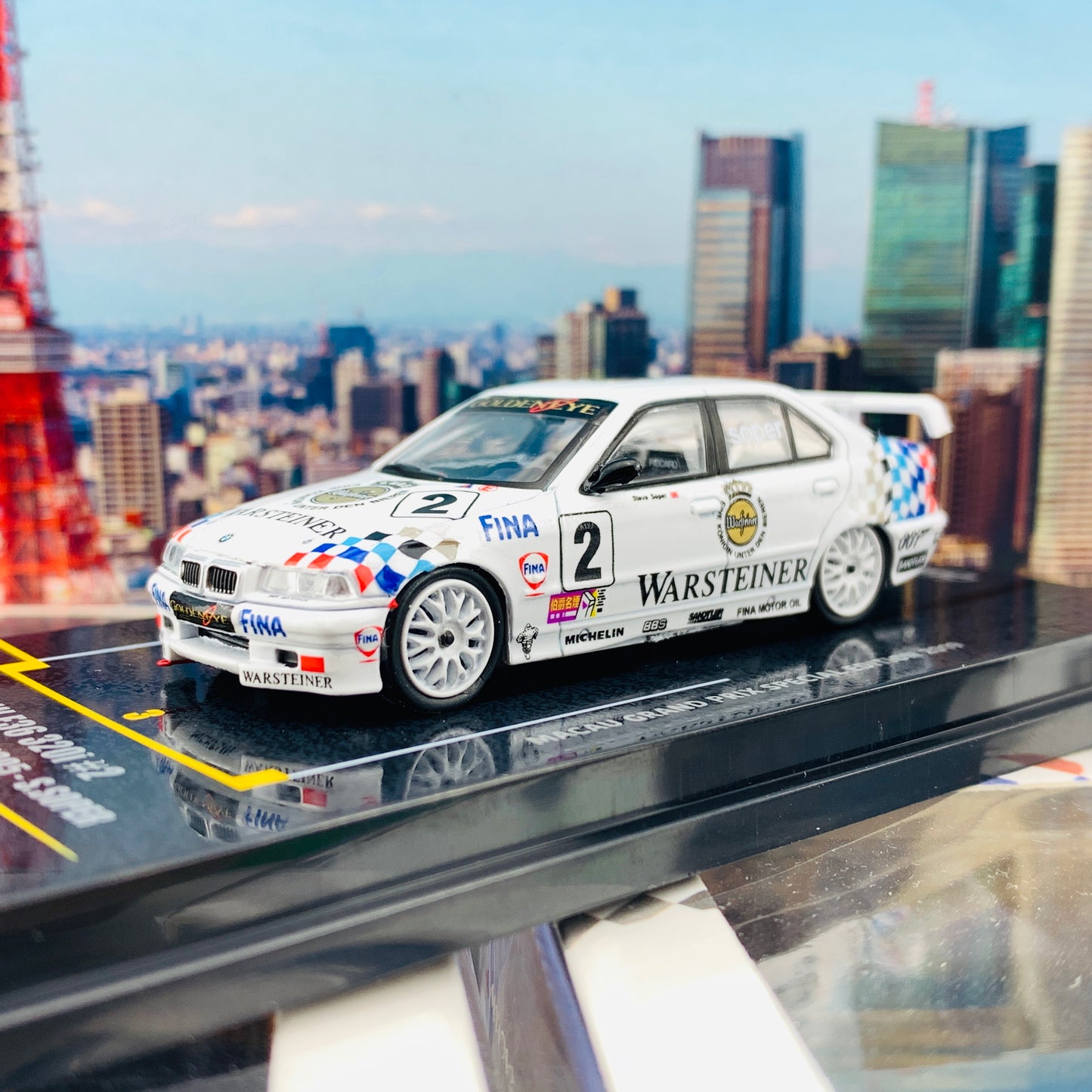 INNO64 1/64 Macau Grand Prix Special Edition 2019 BMW E36 320i #2 Macau Guia Race 1995 - S.Soper IN64-MGP19-320i02