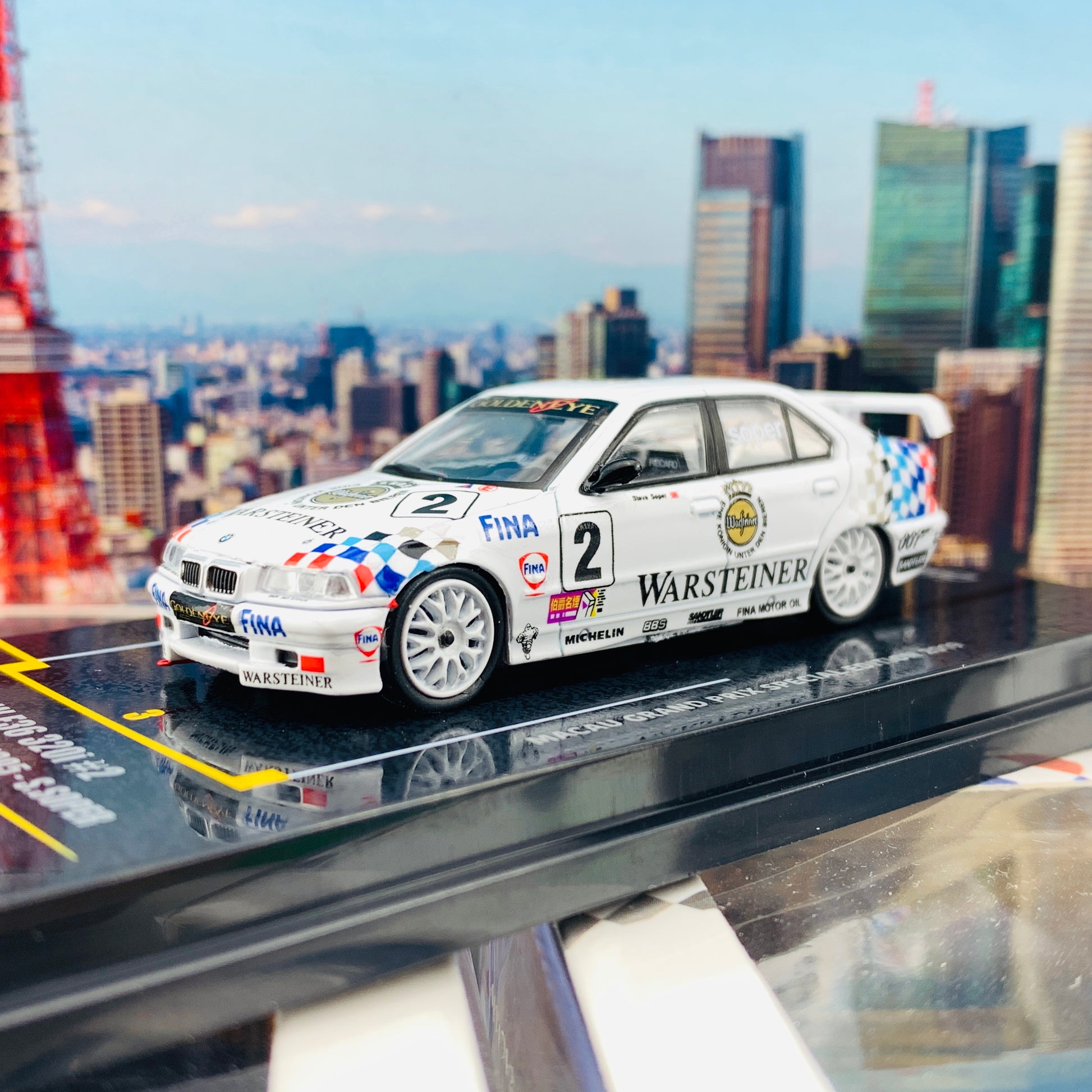 INNO64 1/64 Macau Grand Prix Special Edition 2019 BMW E36 320i #2 Macau Guia Race 1995 - S.Soper IN64-MGP19-320i02