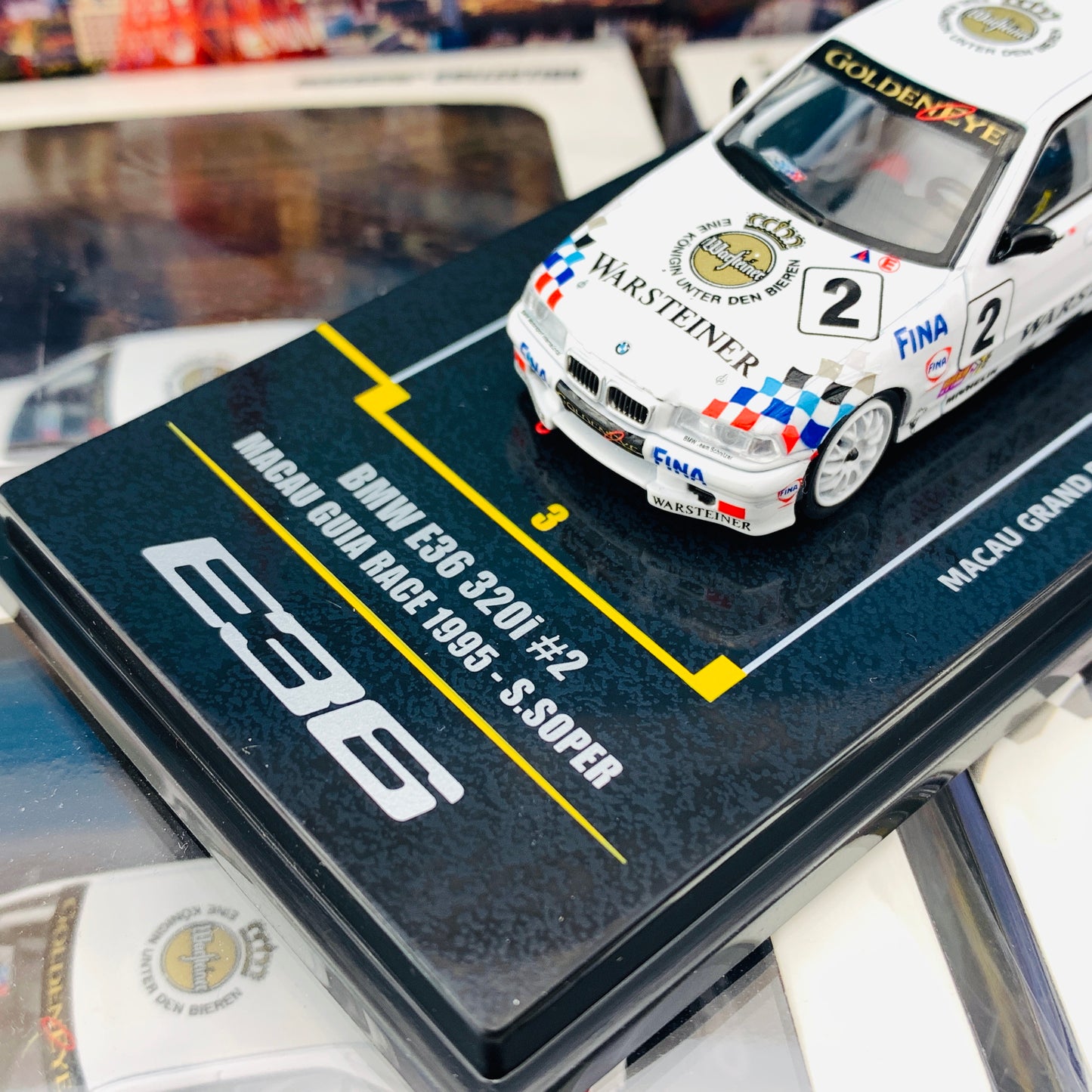 INNO64 1/64 Macau Grand Prix Special Edition 2019 BMW E36 320i #2 Macau Guia Race 1995 - S.Soper IN64-MGP19-320i02
