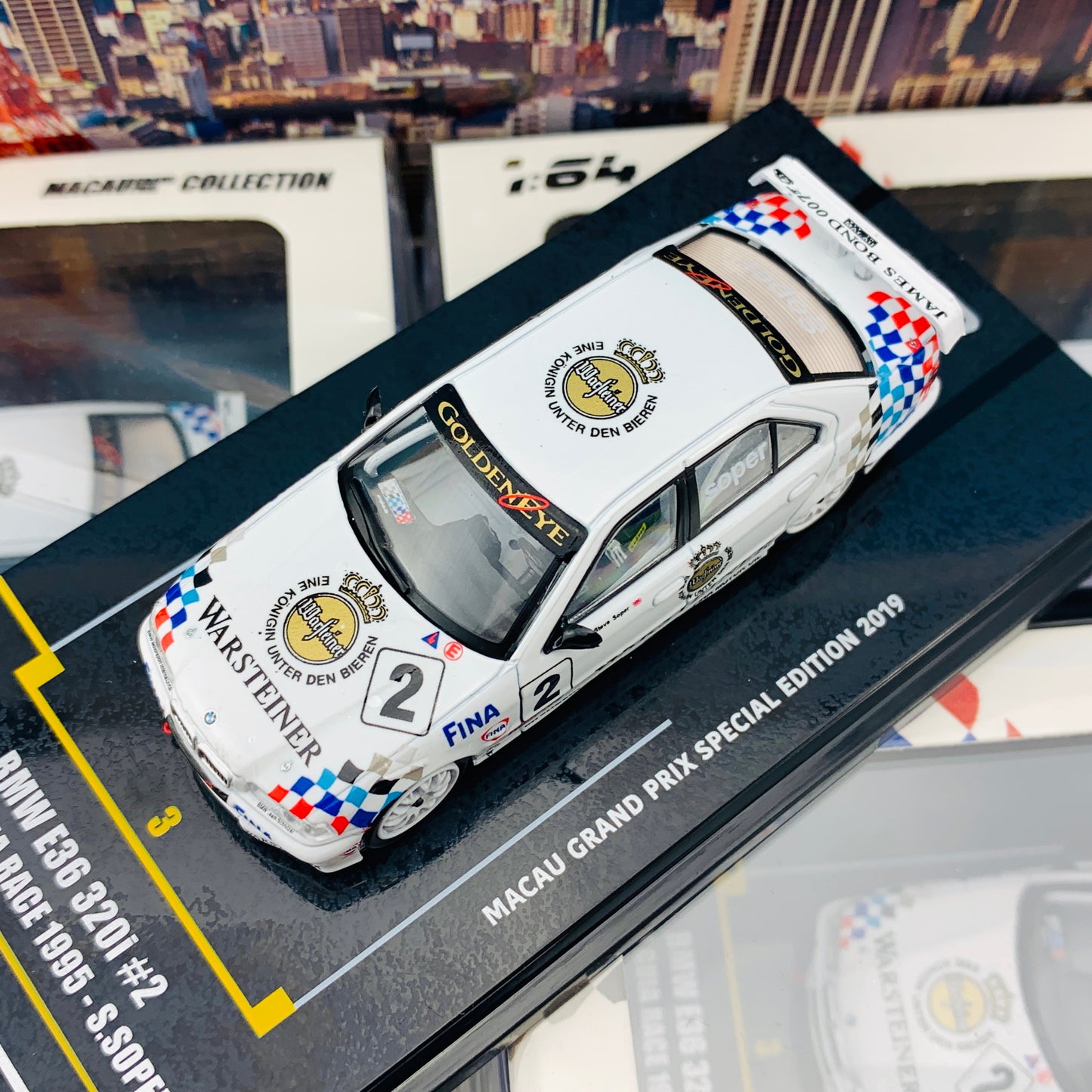 INNO64 1/64 Macau Grand Prix Special Edition 2019 BMW E36 320i #2 Macau Guia Race 1995 - S.Soper IN64-MGP19-320i02