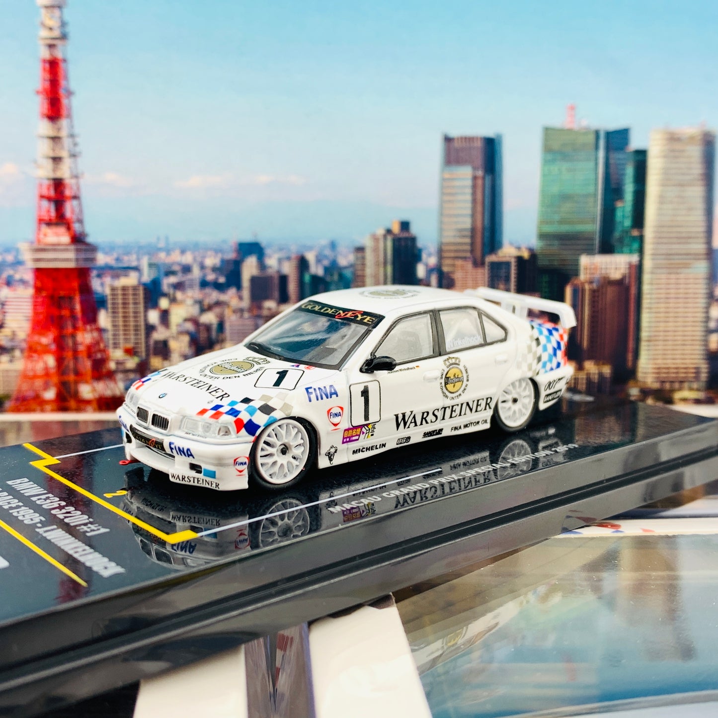 INNO64 1/64 Macau Grand Prix Special Edition 2019 BMW E36 320i #1 Macau Guia Race 1995 - J.Winkelhock IN64-MGP19-320i01