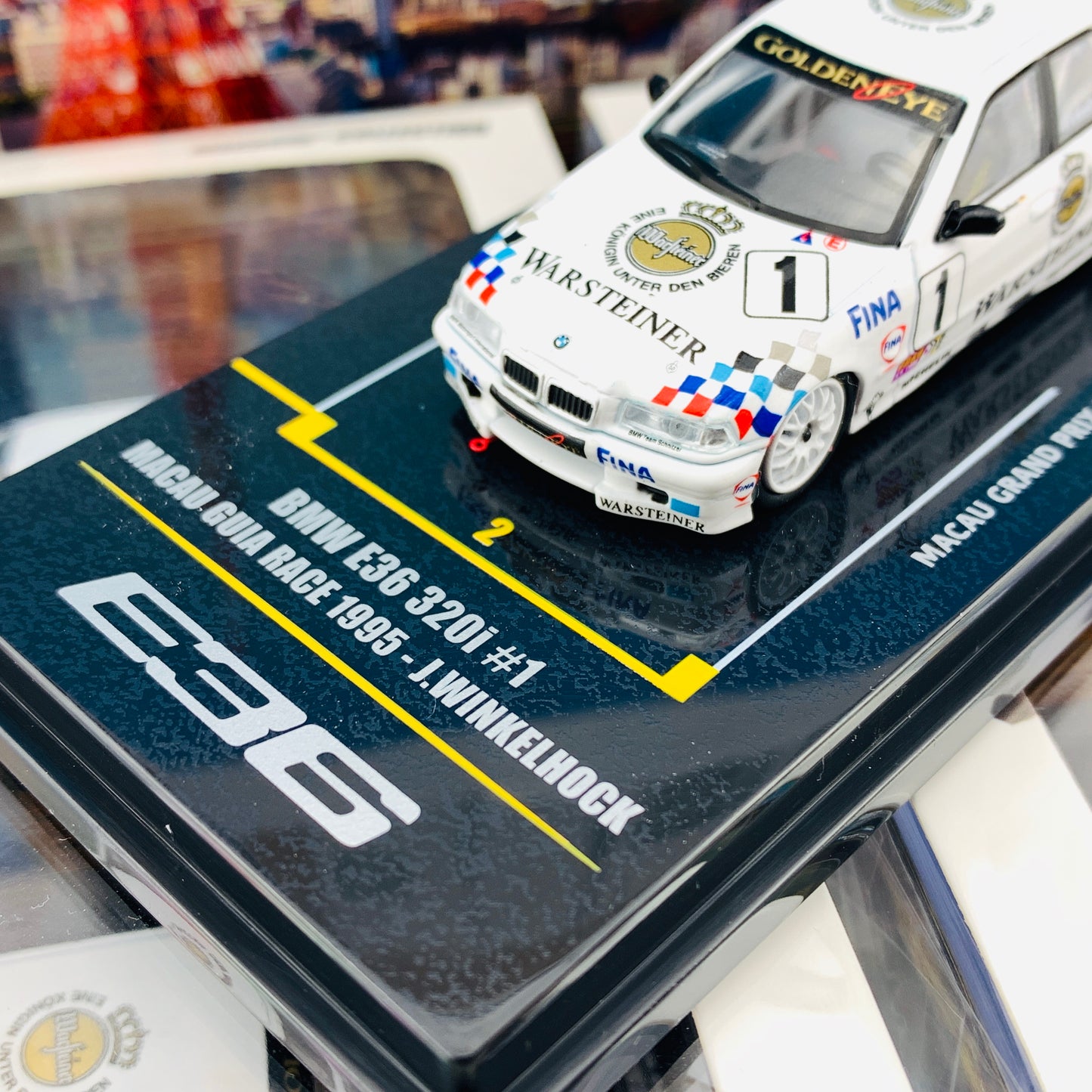 INNO64 1/64 Macau Grand Prix Special Edition 2019 BMW E36 320i #1 Macau Guia Race 1995 - J.Winkelhock IN64-MGP19-320i01