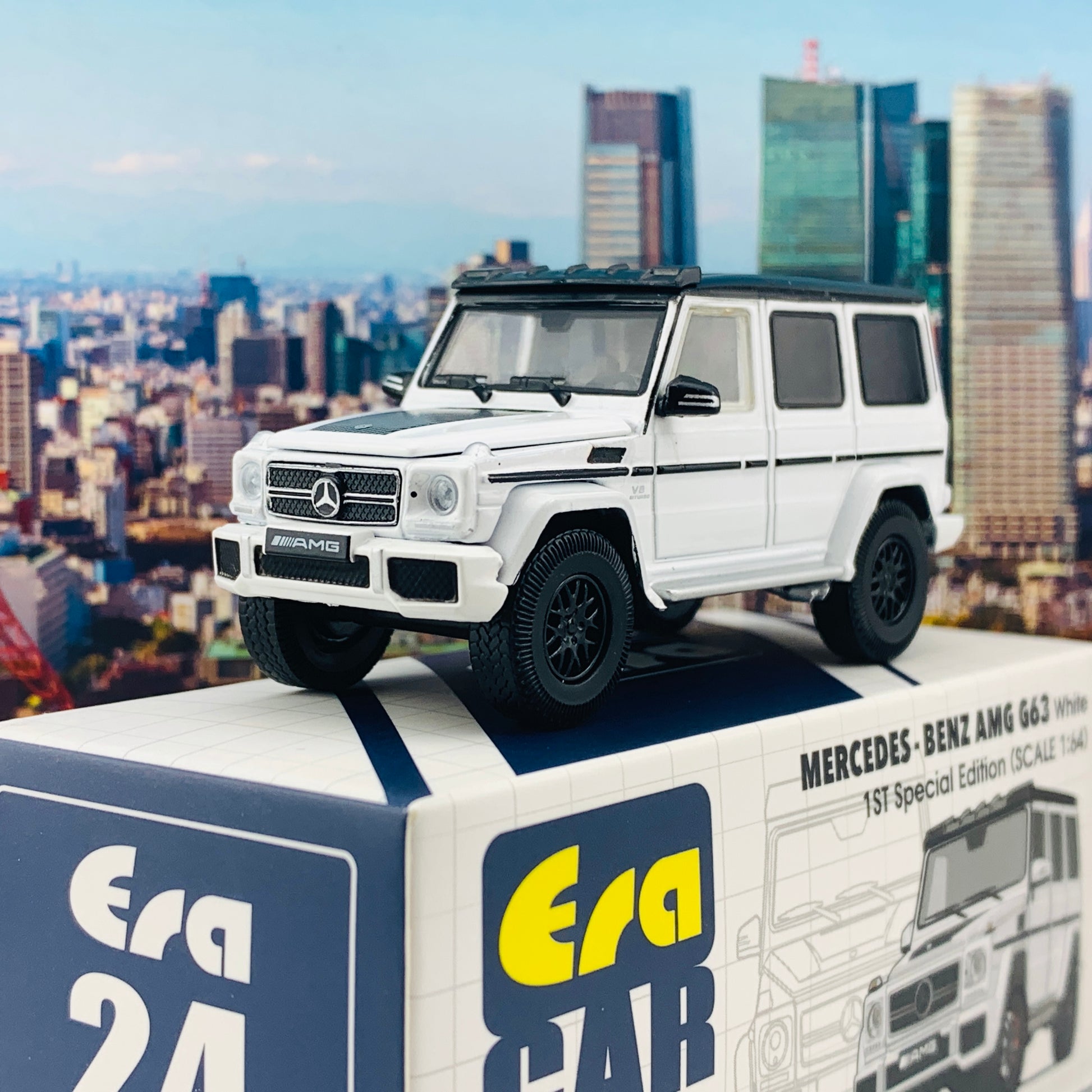ERA CAR 24 1/64 Mercedes Benz AMG G63 1ST Special Edition White MB204X4RF24