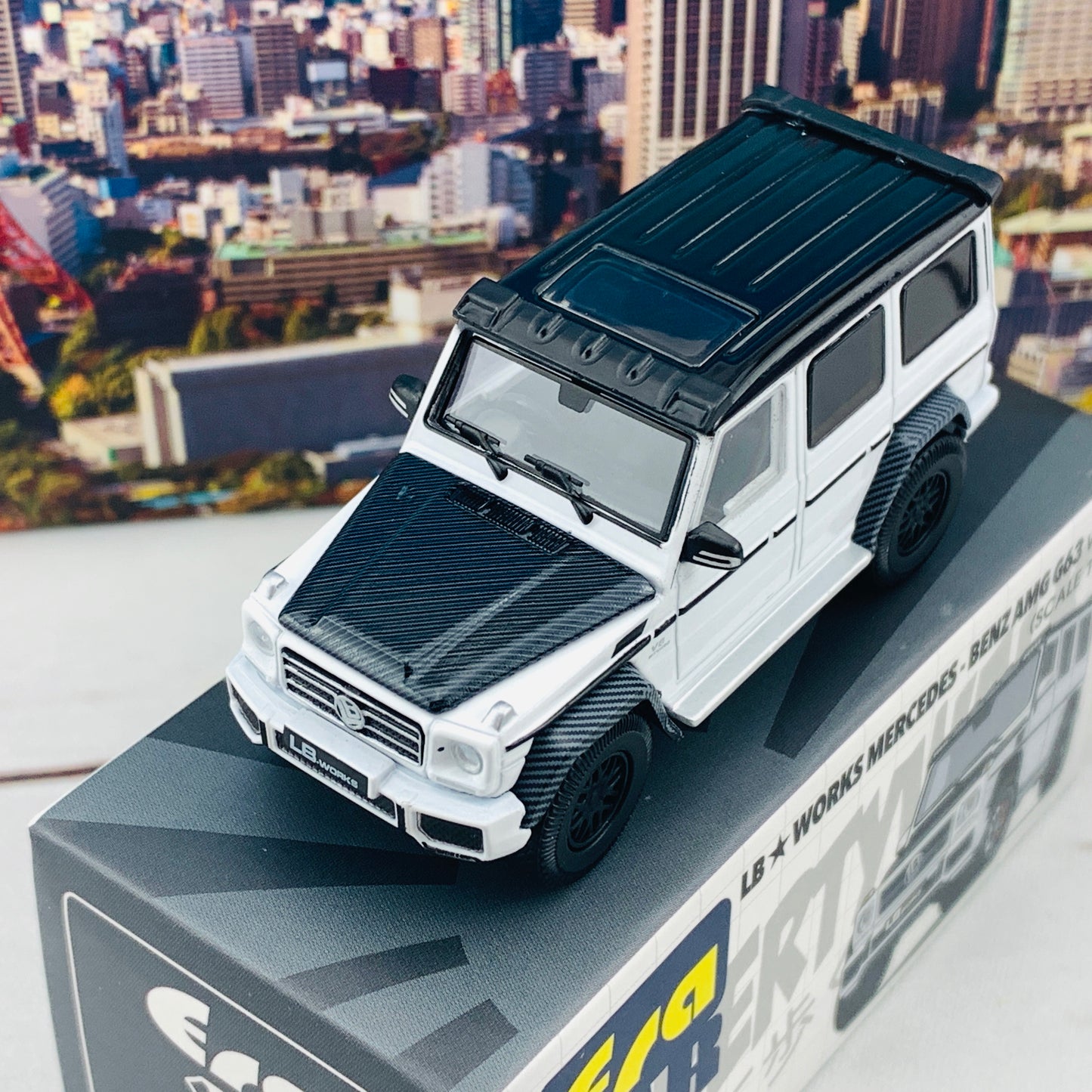 ERA CAR 1/64 LB WORKS Mercedes Benz AMG G63 White MB204X4SP27