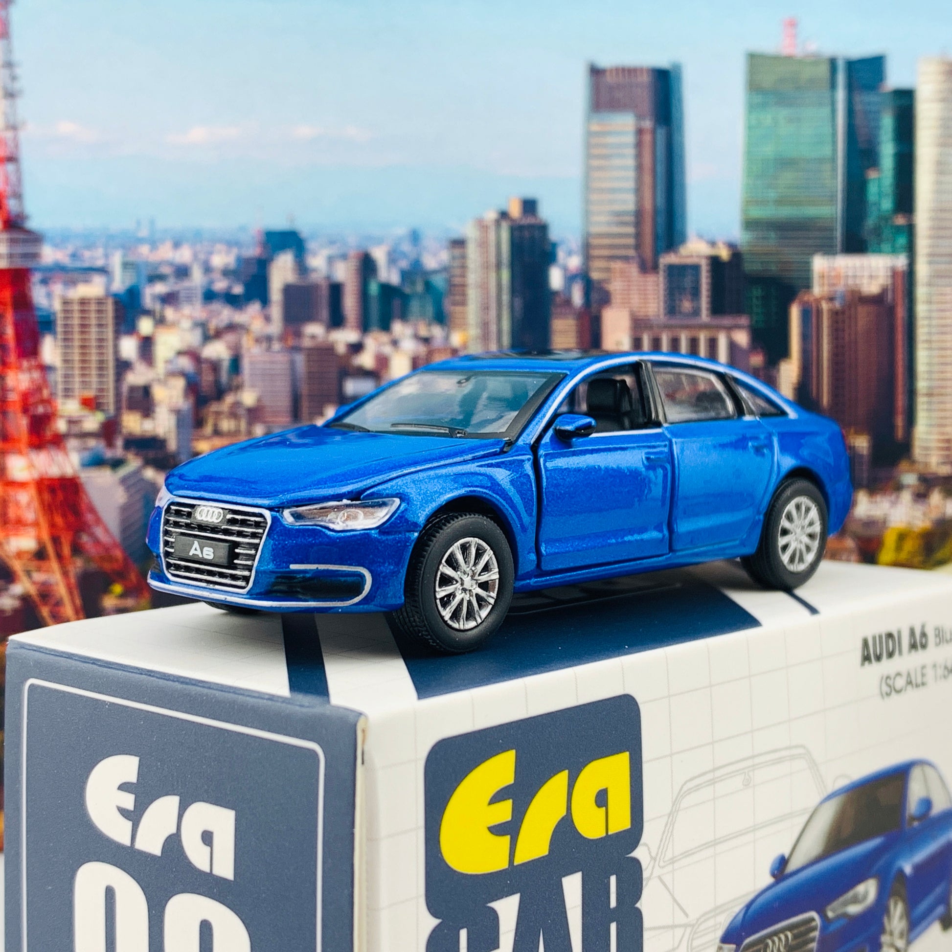 ERA CAR 1/64 Audi A6 Blue AU19A6RN09