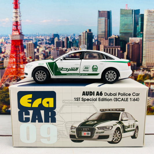 ERA CAR 1/64 Audi A6 Dubai Police Car 1ST Special Edition AU19A6RF09