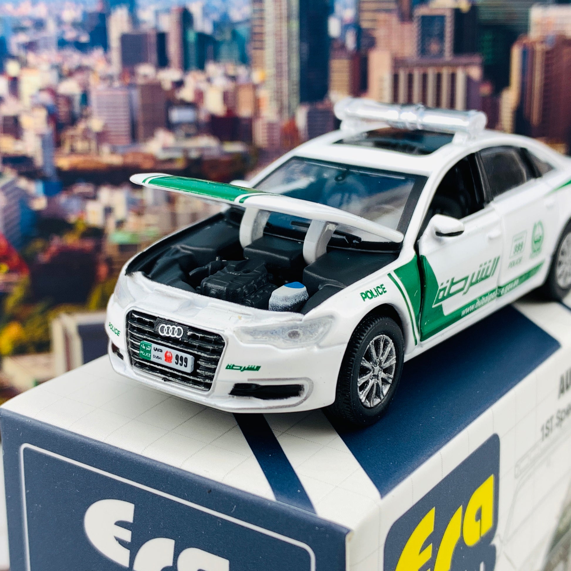 ERA CAR 1/64 Audi A6 Dubai Police Car 1ST Special Edition AU19A6RF09