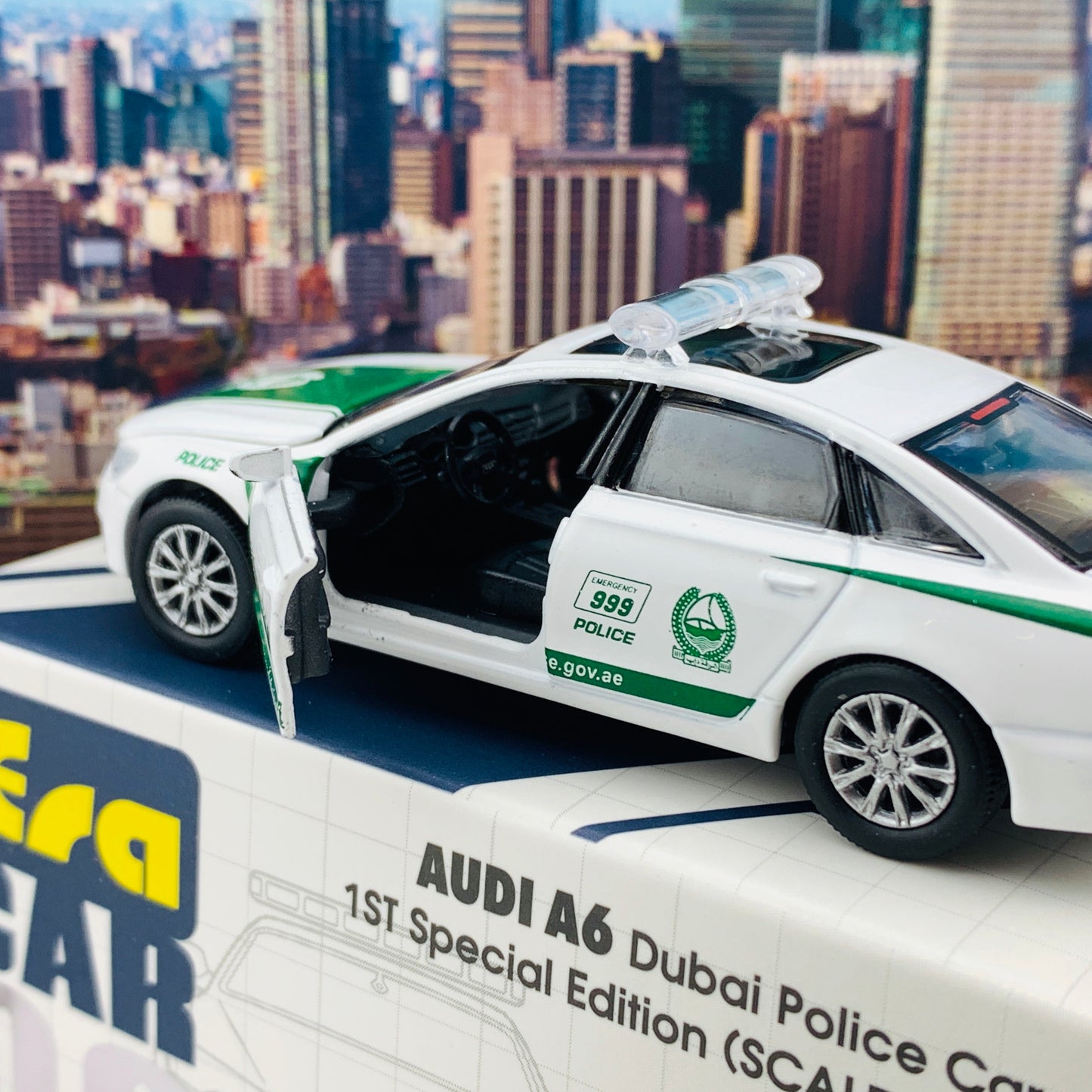 ERA CAR 1/64 Audi A6 Dubai Police Car 1ST Special Edition AU19A6RF09