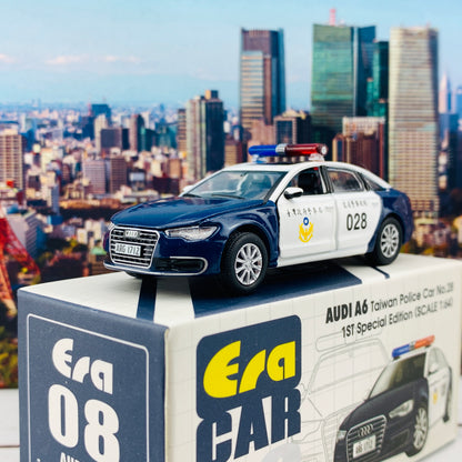 ERA CAR 1/64 Audi A6 Taiwan Police Car No.28 1ST Special Edition AU19A6RF08