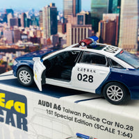 ERA CAR 1/64 Audi A6 Taiwan Police Car No.28 1ST Special Edition AU19A6RF08