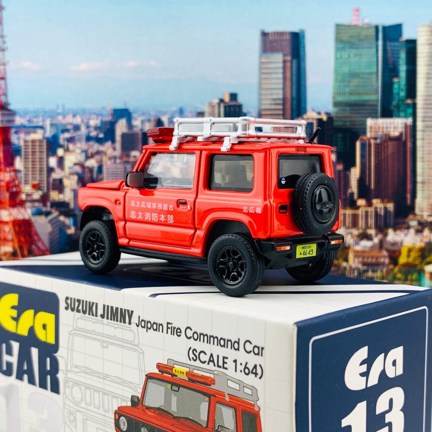 ERA CAR 1/64 Suzuki Jimny Japan Fire Command Car SU19JSRN13