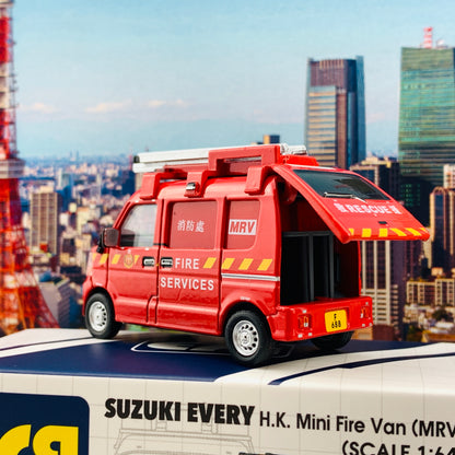 ERA CAR 1/64 Suzuki Every H.K. Mini Fire Van (MRV) SU19EVERN10