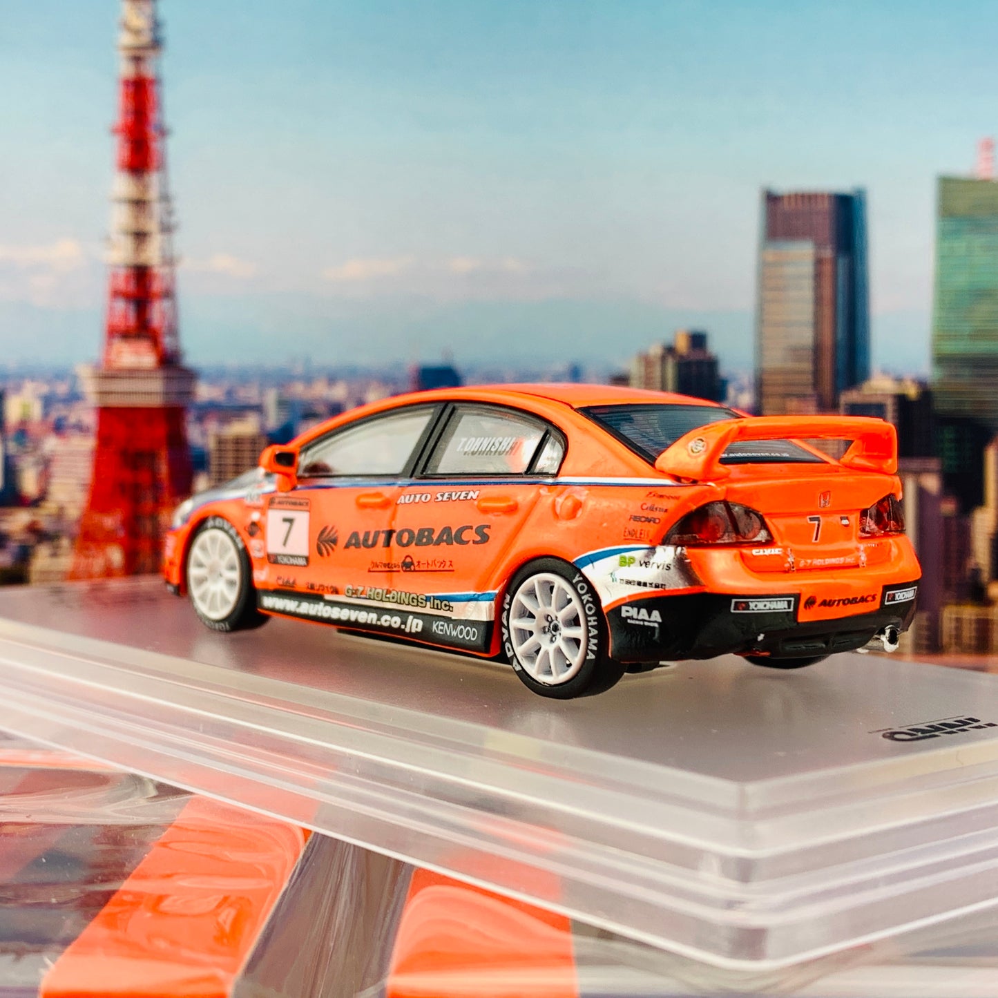 INNO64 HONDA CIVIC Type-R FD2 #7 "AUTOBACKS" MUGEN POWER CUP CIVIC ONE MAKE RACE 2012 IN64-FD2-AB