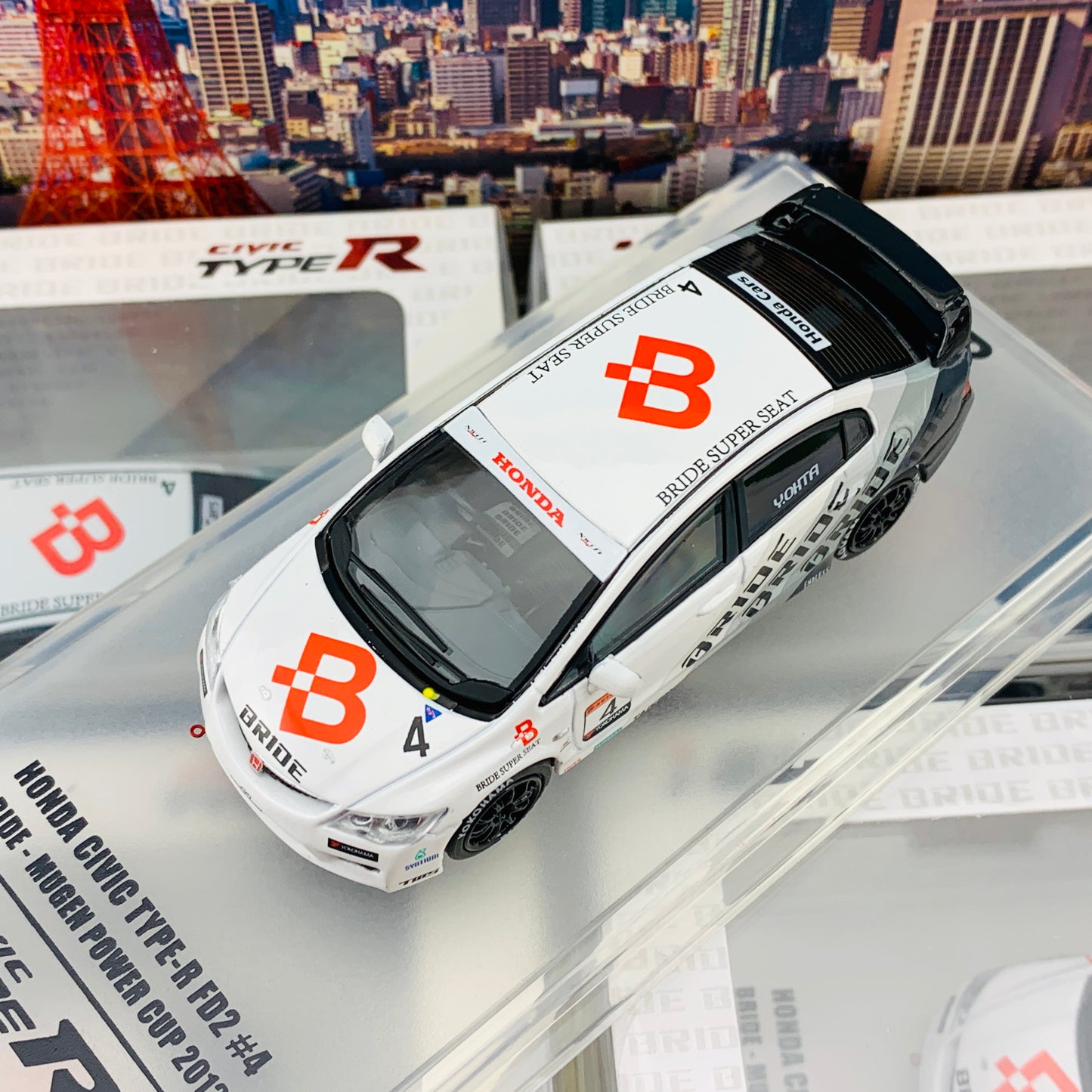 INNO64 HONDA CIVIC TYPE-R FD2 "BRIDE" MUGEN POWER CUP CIVIC ONE MAKE RACE 2012 IN64-FD2-BRI