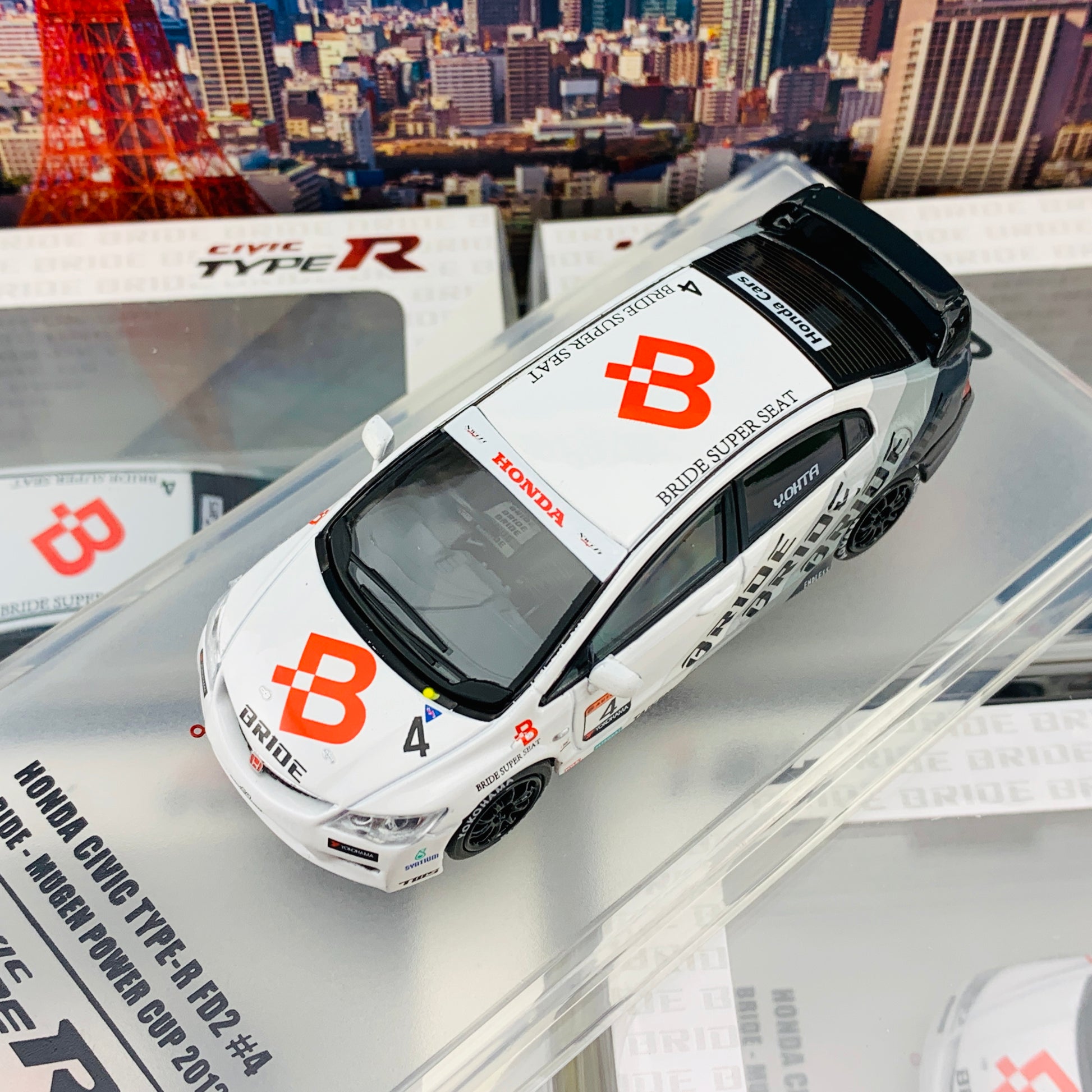 INNO64 HONDA CIVIC TYPE-R FD2 "BRIDE" MUGEN POWER CUP CIVIC ONE MAKE RACE 2012 IN64-FD2-BRI