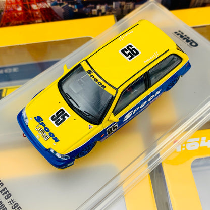 INNO64 1/64 HONDA CIVIC EF9 #95 Tuned By "SPOON SPORTS" IN64-EF9-SP