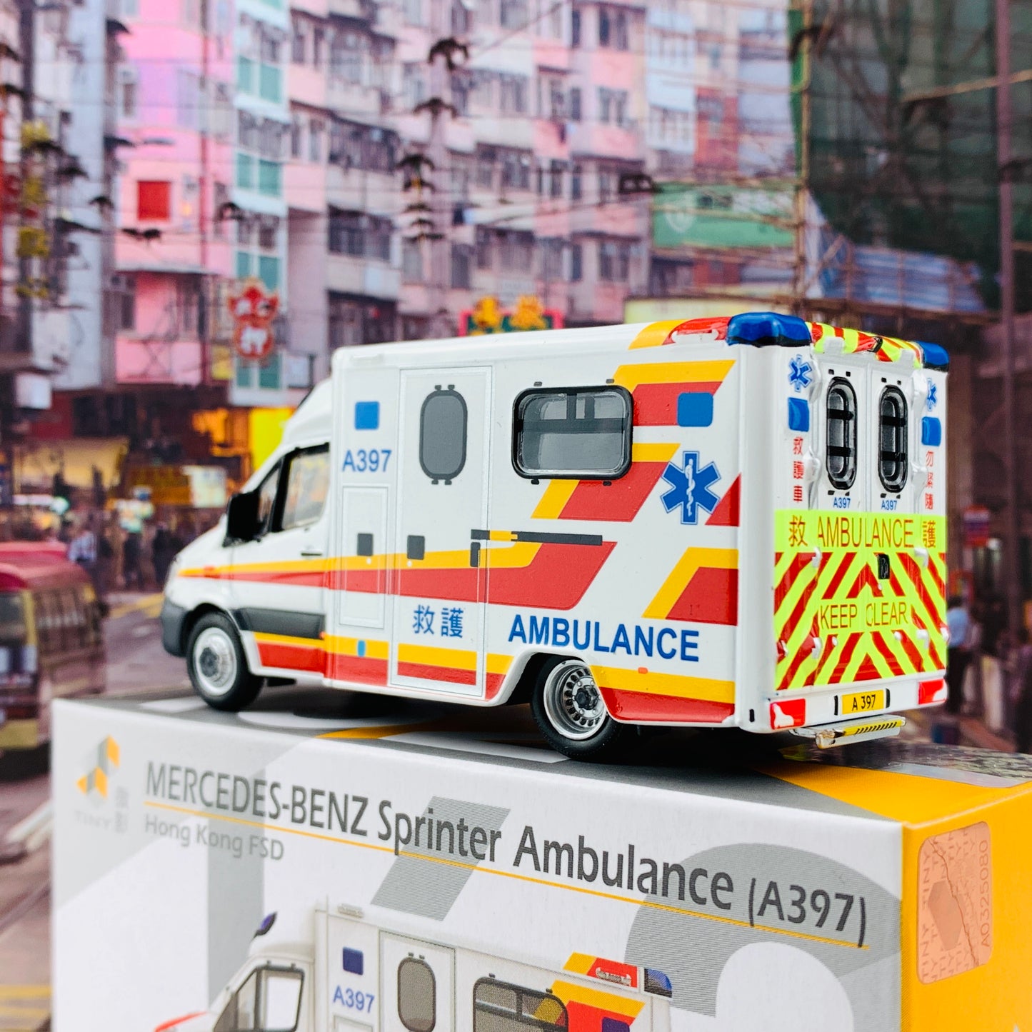 Tiny 微影 162 Mercedes-Benz Sprinter HKFSD Ambulance (A397) 平治救護車 ATC64619