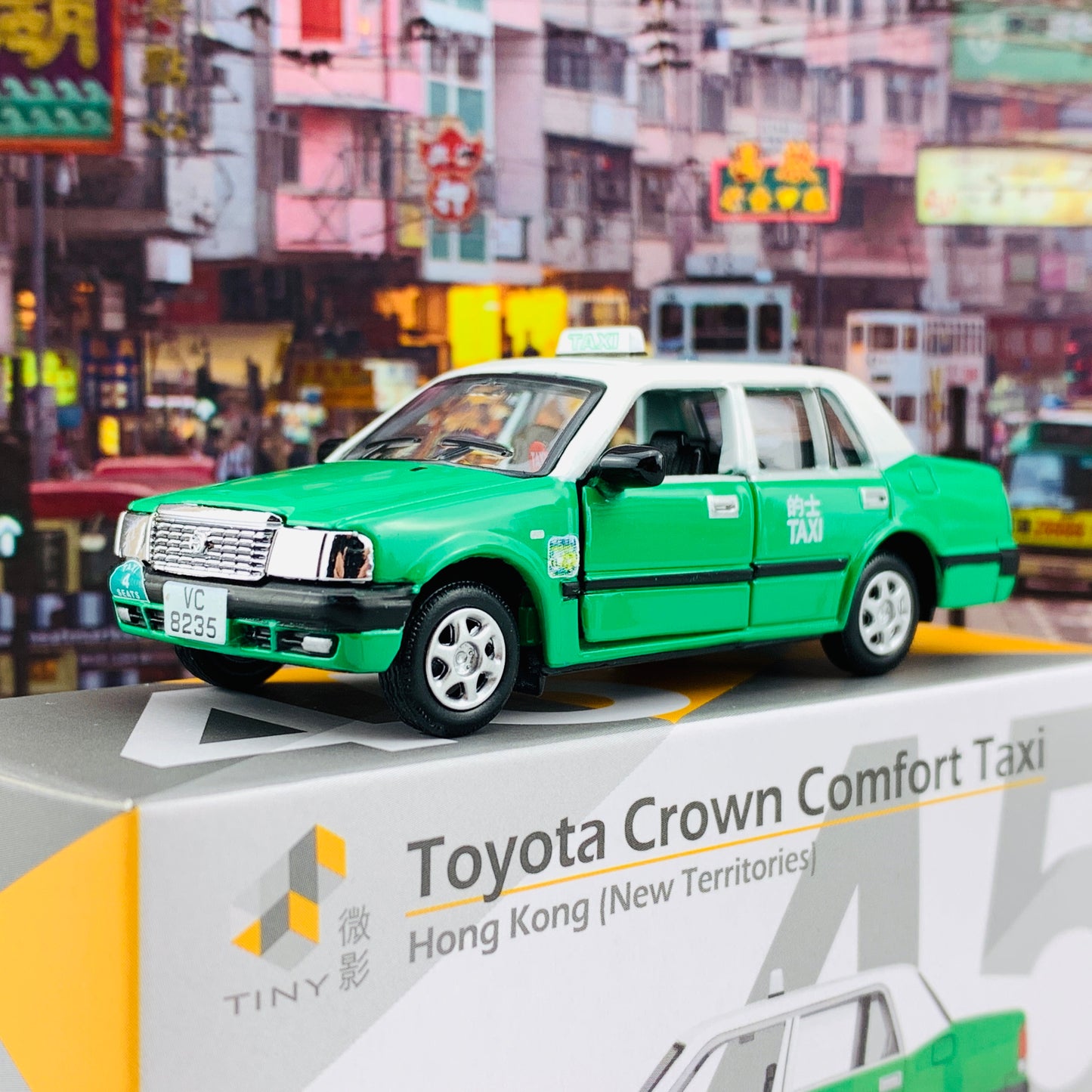 Tiny 微影 45 Toyota Crown Comfort Taxi (New Territories) 豐田皇冠 Comfort 的士 (新界) (VC8235) ATC64477