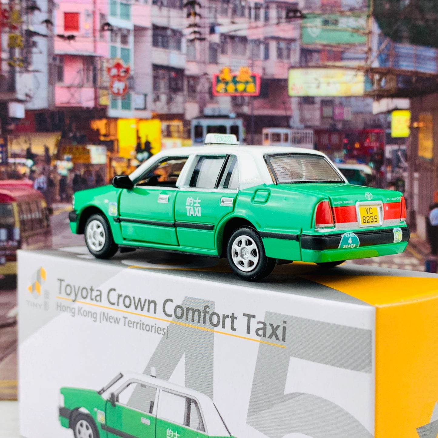 Tiny 微影 45 Toyota Crown Comfort Taxi (New Territories) 豐田皇冠 Comfort 的士 (新界) (VC8235) ATC64477
