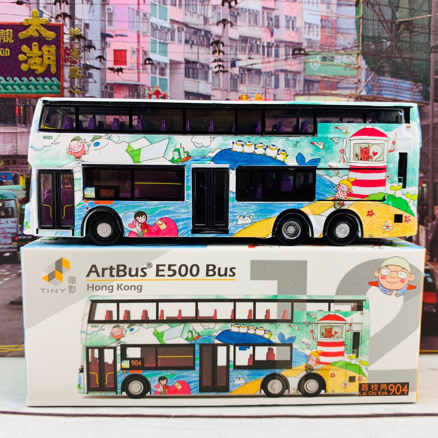 Tiny 微影 12 ArtBus E500 Bus (Lai Chi Kok 荔枝角 904) ATC64777
