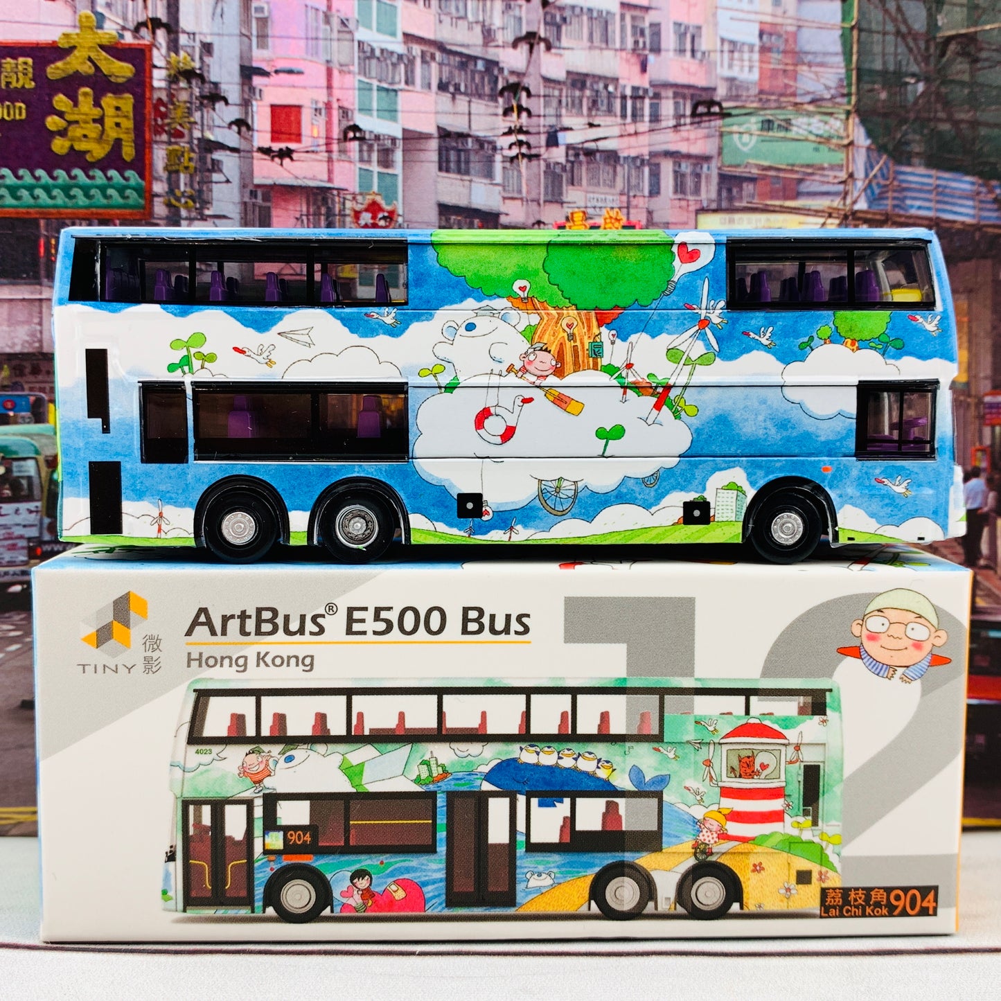 Tiny 微影 12 ArtBus E500 Bus (Lai Chi Kok 荔枝角 904) ATC64777