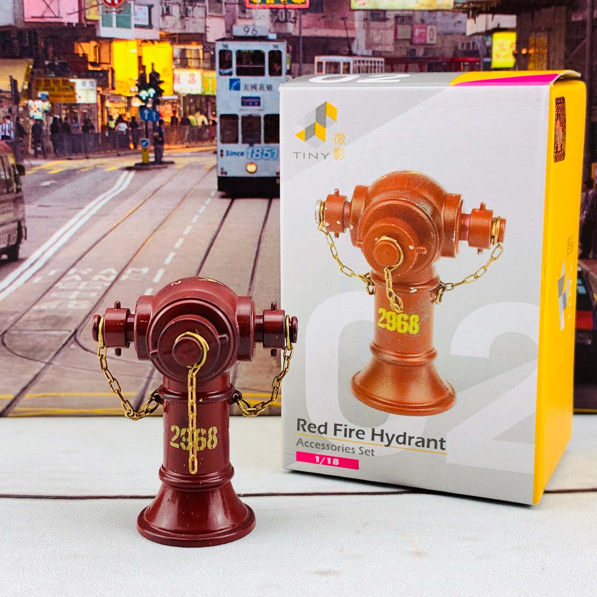 Tiny 微影 1/18 Red Fire Hydrant ATA18019