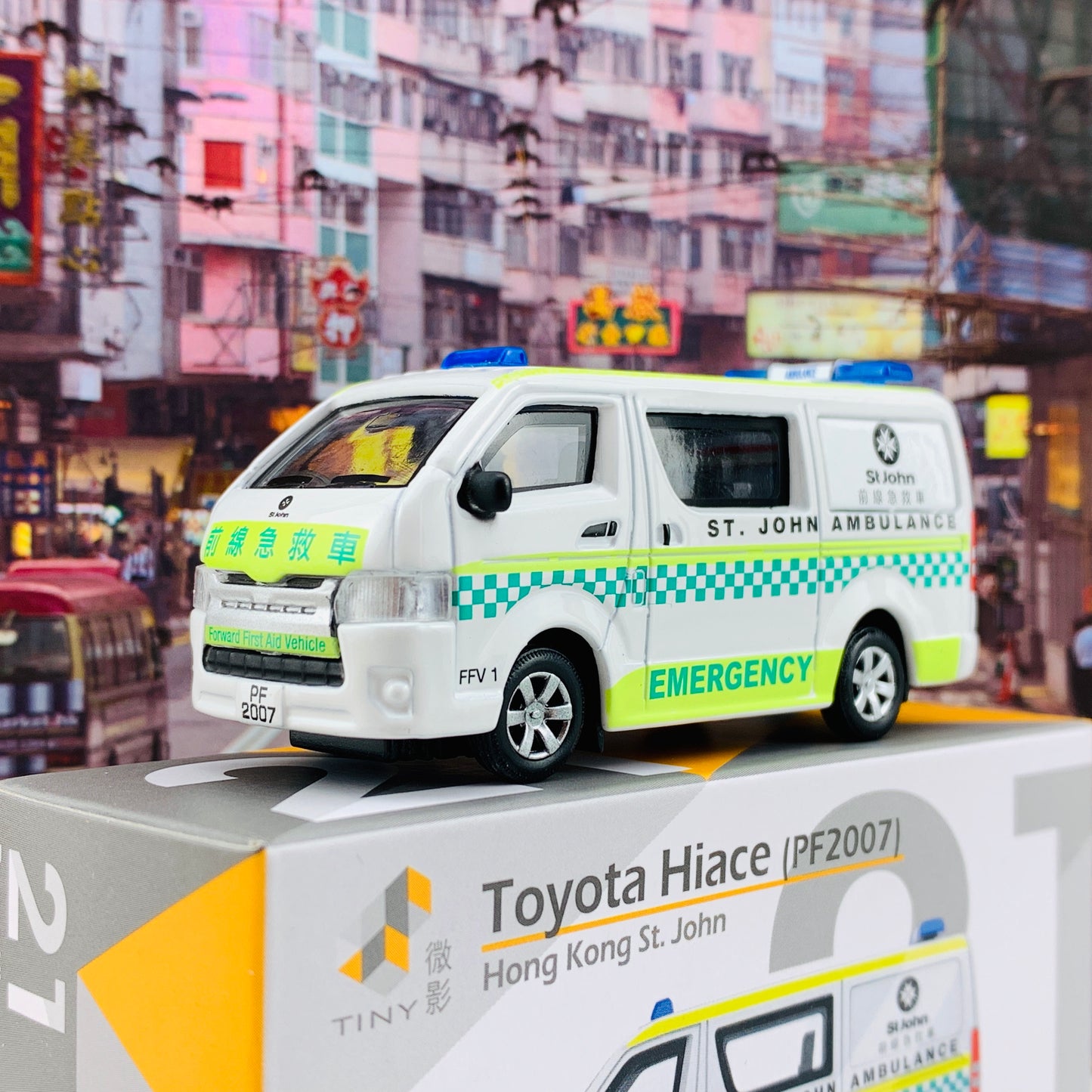 Tiny 微影 21 Toyota Hiace Hong Kong St. John (PF2007) ATC64473