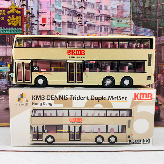 Tiny 微影 185 KMB Dennis Trident Duple MetSec 九巴丹尼士三叉戟-都普 (23 Kwun Tong Ferry 觀塘碼頭) KMB2019002