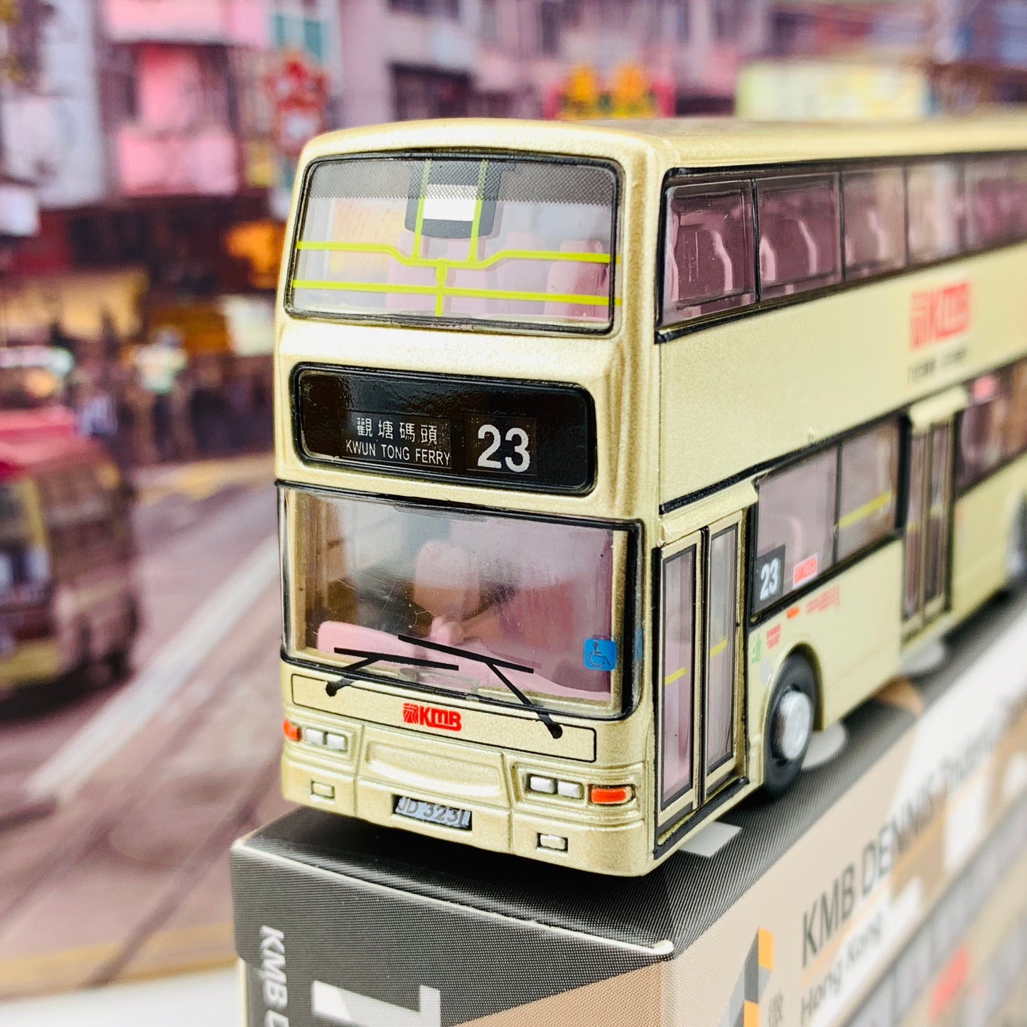 Tiny 微影 185 KMB Dennis Trident Duple MetSec 九巴丹尼士三叉戟-都普 (23 Kwun Tong Ferry 觀塘碼頭) KMB2019002